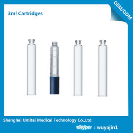Cartridge Pena Insulin Profesional Kaca Kartrid Gigi Dengan Stopper Karet 3ml
